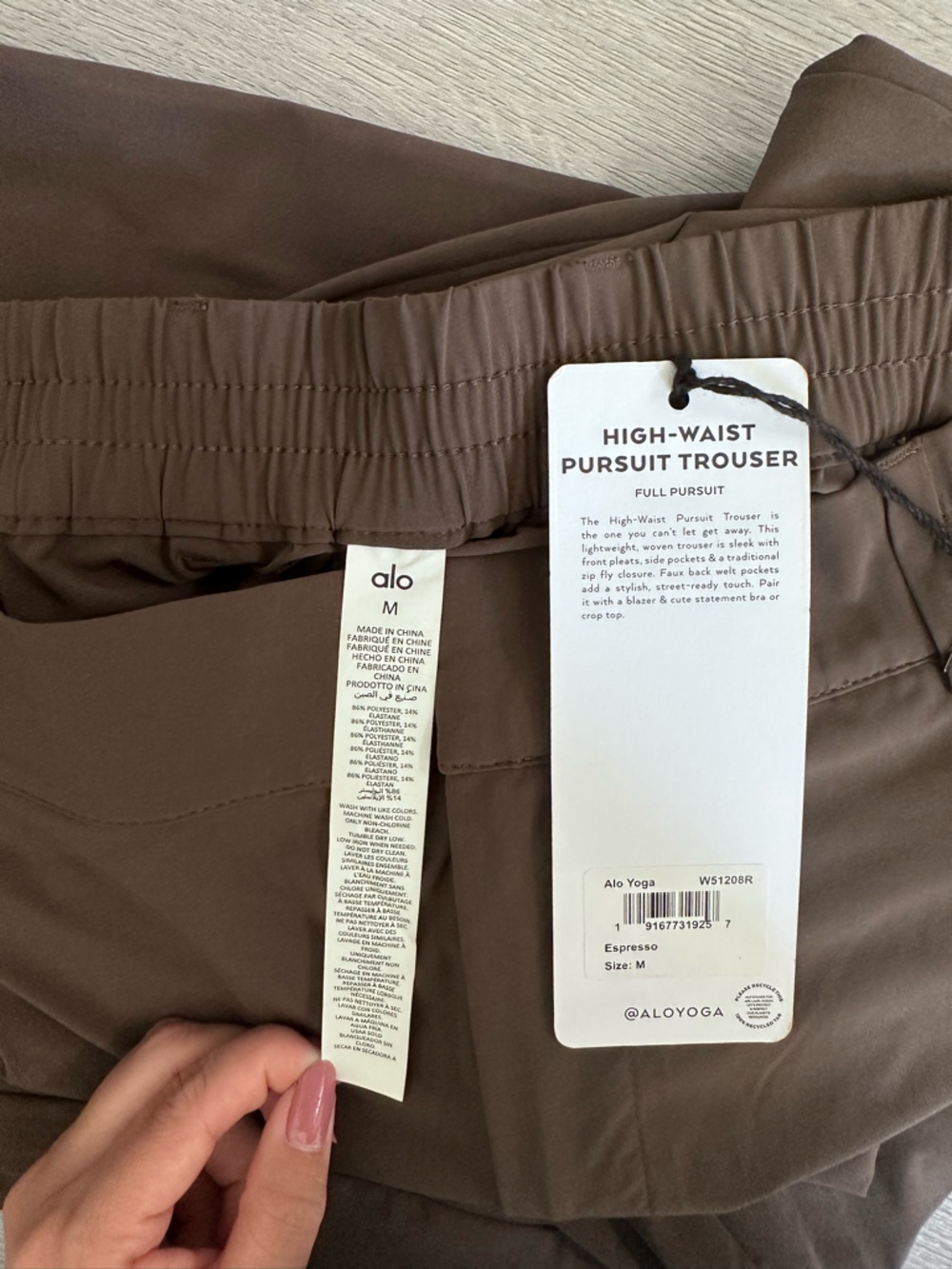 NWT Alo - high waisted shirts pursuit trouser - Picture 3 of 5